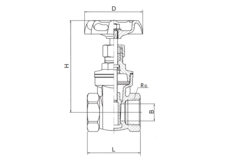 青铜闸阀  Z15W-20T