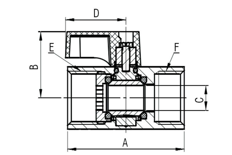  黄铜迷你小球阀 Q11X-10T