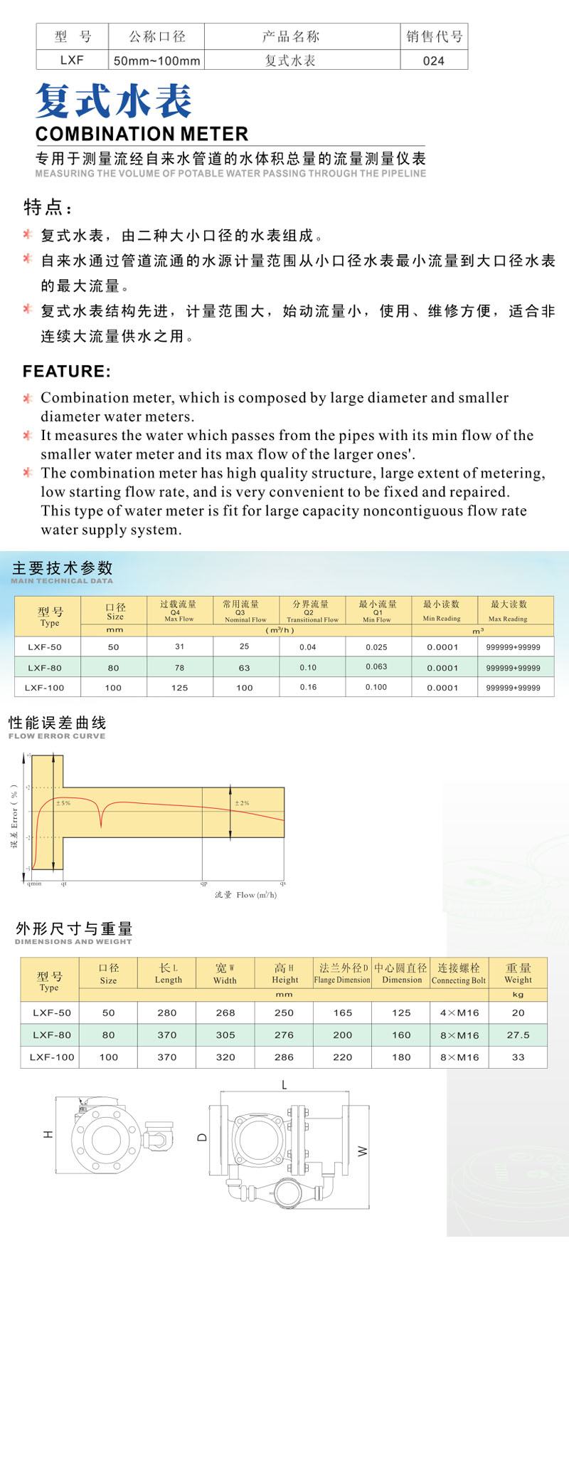 复式水表