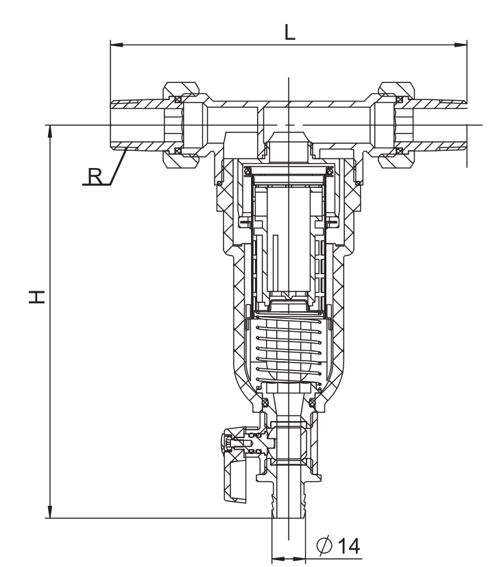 黄铜反冲洗过滤器 SY21-16T