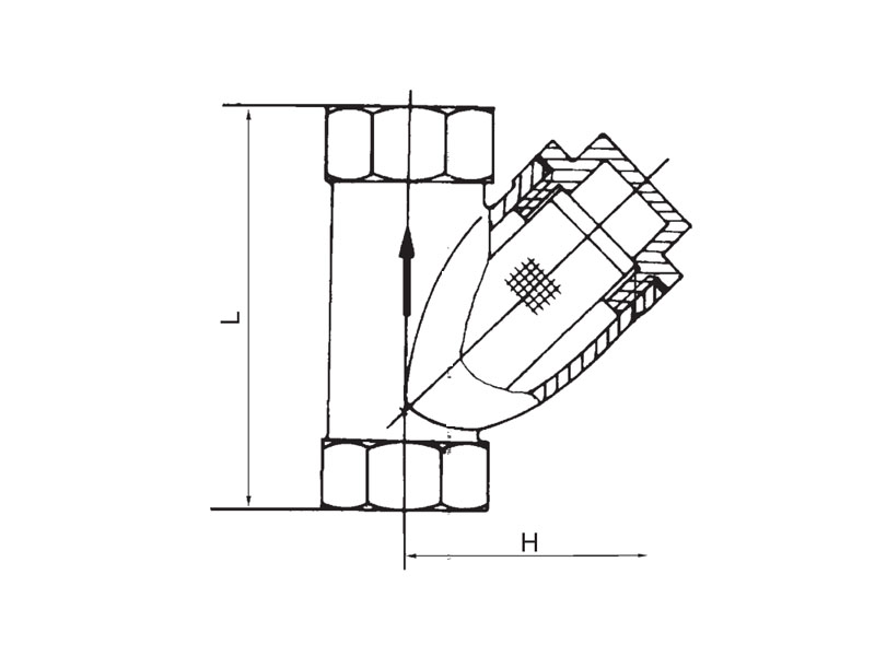 黄铜过滤器 SY11-16T
