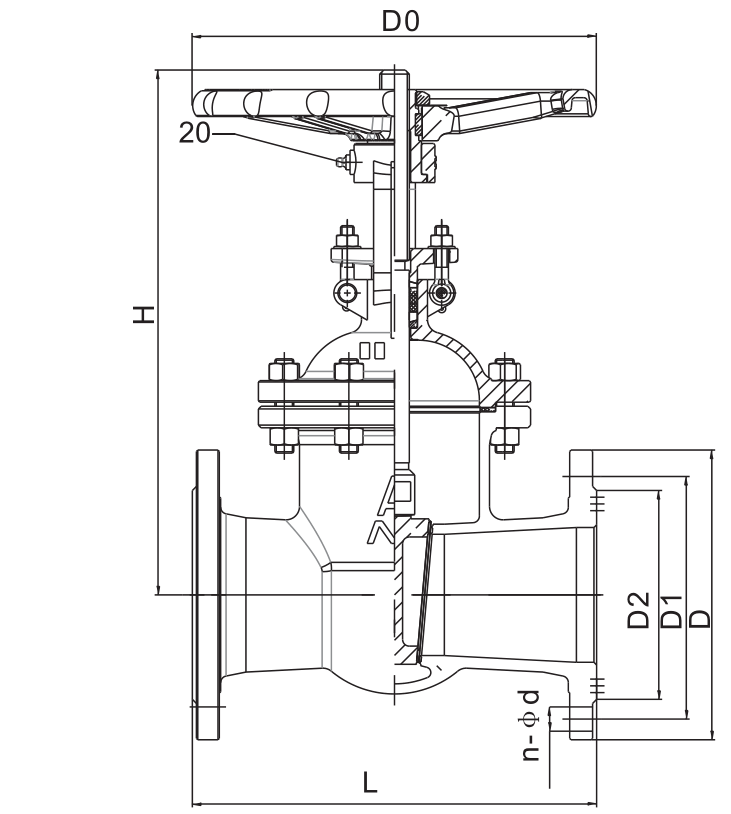 9196供水系统铸钢闸阀Z41H-16C