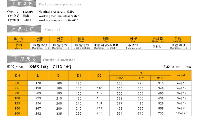 弹性座封明杆闸阀