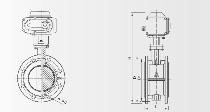 电动法兰蝶阀