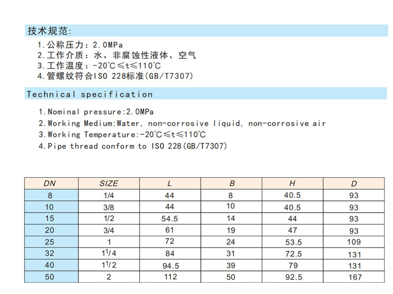 黄铜球阀（足通孔） Q11F-20T